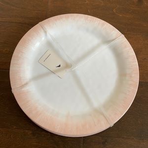 NEW Tommy Bahama Melamine Wooden Look Dinner Plates And Bowls 4 Set Each NEW Tommy Bahama Melamine Wooden Look Dinner Plates And Bowls 4 Set Each